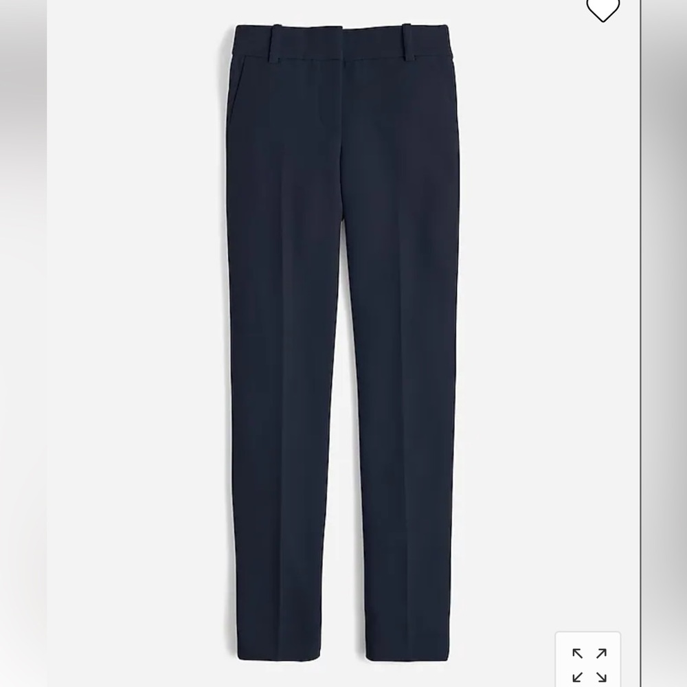 J. Crew Cameron Tall slim cropped pants four season stretch G9062 Navy Blue 8T 8